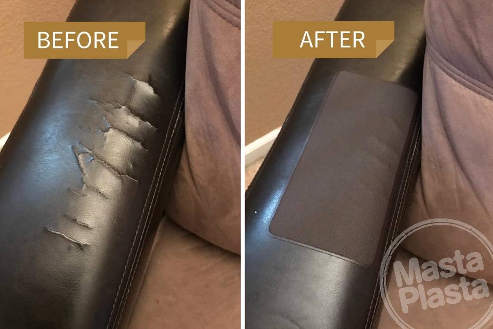 Leather Repair Patch Large Plain, How Do You Fix Ripped Leather Sofa