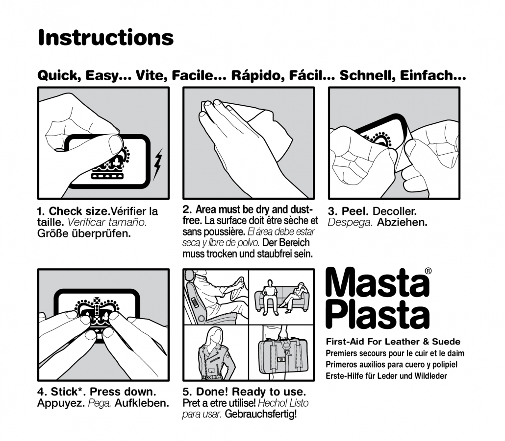 How to Use a MastaPlasta leather repair kit MastaPlasta
